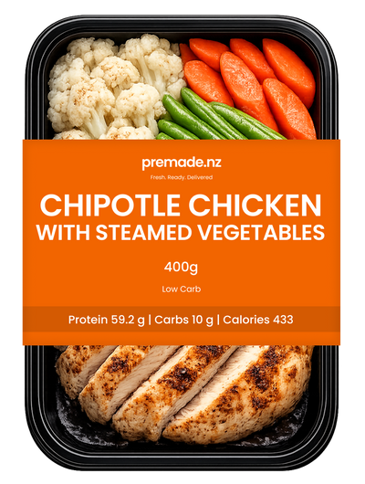 Chipotle Chicken with Steamed Vegetables