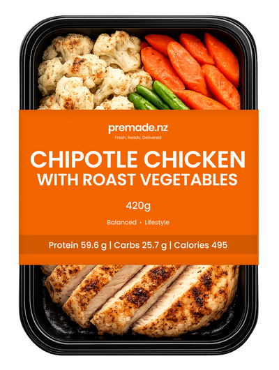 Chipotle Chicken with Roast Vegetables