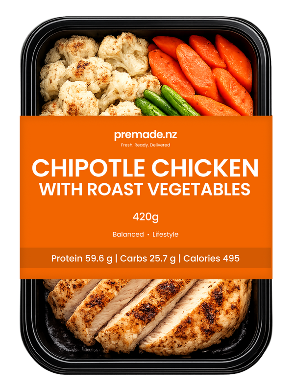 Chipotle Chicken with Roast Vegetables