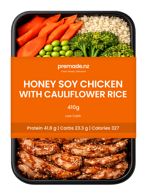 Honey Soy Chicken with Cauliflower Rice