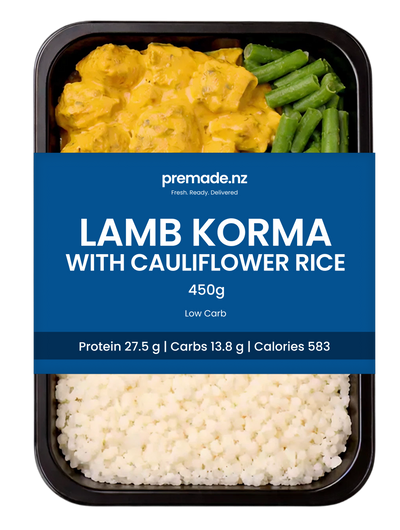 Lamb Korma with Cauliflower Rice
