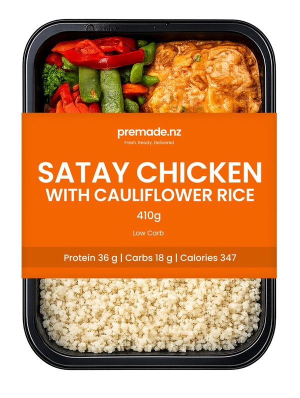 Satay Chicken with Cauliflower Rice