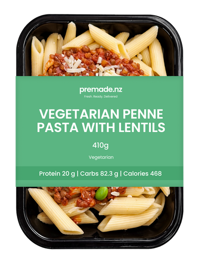 Penne Bolognese with Lentils